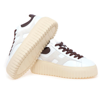 Sneaker Hogan H-stripes in pelle e camoscio - 4
