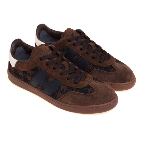 Sneaker Hogan Cool H647 in tessuto pied poule e camoscio - 2