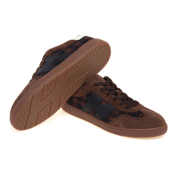 Sneaker Hogan Cool H647 in tessuto pied poule e camoscio - 4