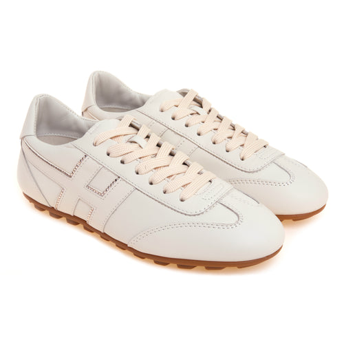 Sneaker Hogan H693 H-football in pelle con profili in strass - 2