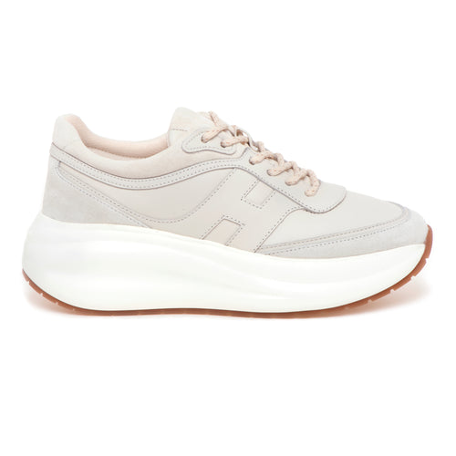 Sneaker Hogan H696 in pelle con suola chuncky