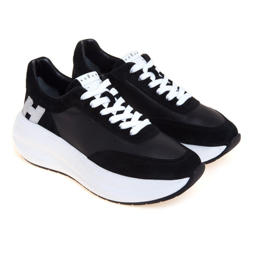 Sneaker Hogan H696 Maxi I Active in nappa e camoscio - 2