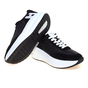 Sneaker Hogan H696 Maxi I Active in nappa e camoscio - 4