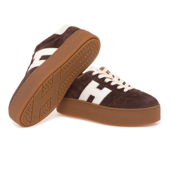 Sneaker Hogan Cool Platform in camoscio - 4