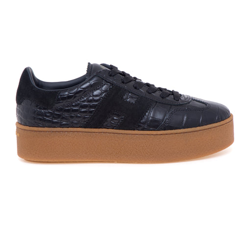 Sneaker Hogan Cool Platform in pelle stampa cocco