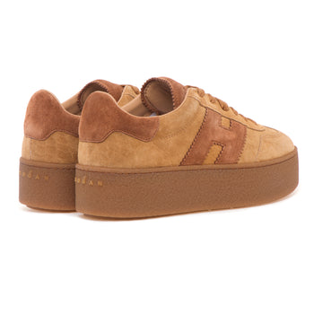 Sneaker Hogan Cool Platform in camoscio stampa cocco - 3