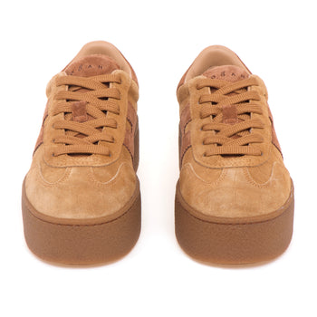 Sneaker Hogan Cool Platform in camoscio stampa cocco - 5
