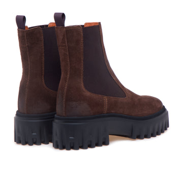Chelsea boot Hogan in camoscio con suola in gomma - 3