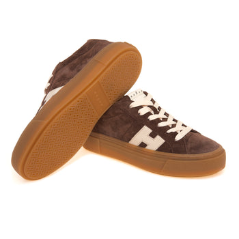 Sneaker Hogan Crosswind H705 in camoscio - 4