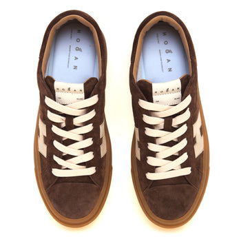 Sneaker Hogan Crosswind H705 in camoscio - 5