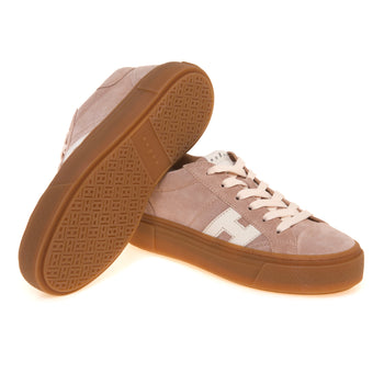 Sneaker Hogan Crosswind H705 in camoscio - 4