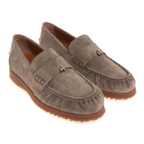Mocassino Hogan Traditional in camoscio con grinze - 2
