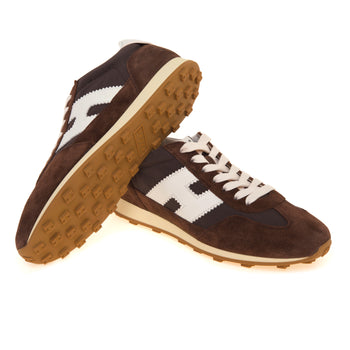 Sneaker Hogan Athletic H727 in camoscio e tessuto - 4