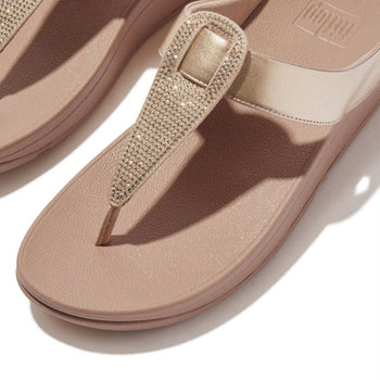 Ciabatta infraditto Fit Flop con strass - 3