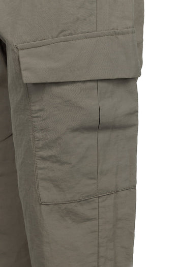 Pantalone cargo People Of Shibuya in misto lino con tasconi - 3