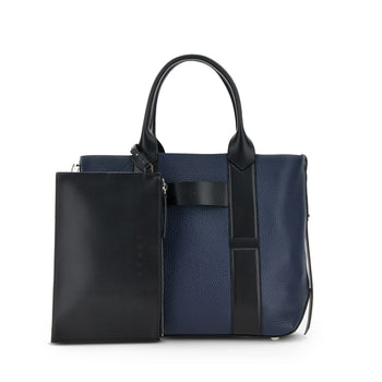 Borsa shopping Hogan Script media in pelle martellata - 7