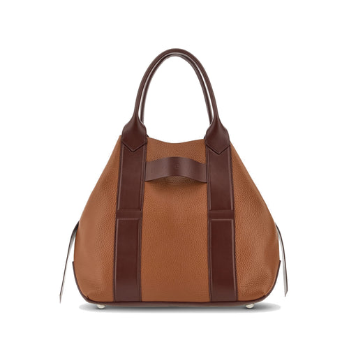 Borsa shopping Hogan Script media in pelle martellata