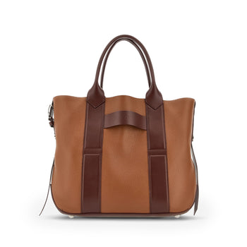 Borsa shopping Hogan Script media in pelle martellata - 7