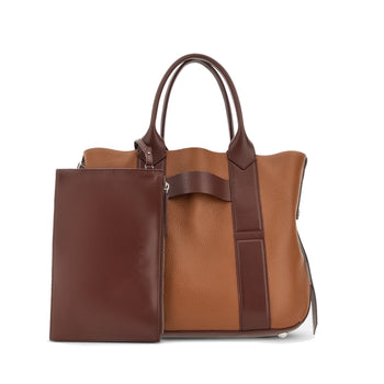 Borsa shopping Hogan Script media in pelle martellata - 8