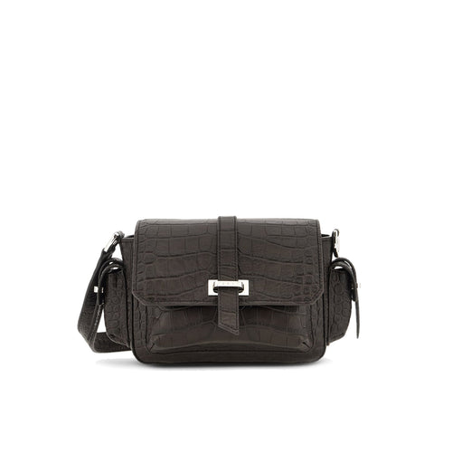 Borsa Hogan Flap piccola in pelle stampa cocco