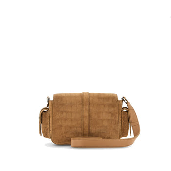 Borsa Hogan Flap piccola in camoscio stampa cocco - 4