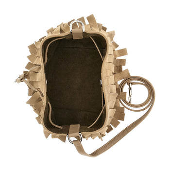 Secchiello Hogan H01R in camoscio con frange - 4