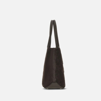 Borsa Hogan Shopping Address Piccola in camoscio - 5