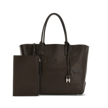 Borsa shopping Hogan Script Media in pelle con indirizzo rilievo - 7
