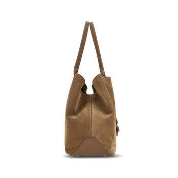 Borsa shopping Hogan Script Media in camoscio con indirizzo rilievo - 3