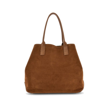 Borsa shopping Hogan Script Media in camoscio con indirizzo rilievo - 4