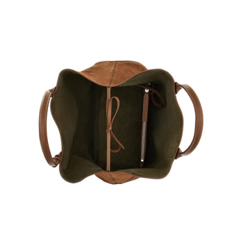Borsa shopping Hogan Script Media in camoscio con indirizzo rilievo - 5