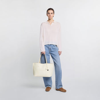 Borsa shopping media Hogan in pelle martellata - 9