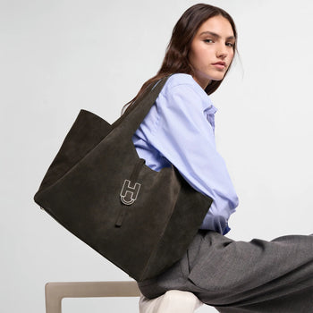 Borsa Hogan Shopping Trends in camoscio - 8