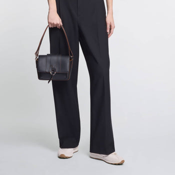 Borsa a spalla/tracolla Hogan in pelle martellata con patta - 8