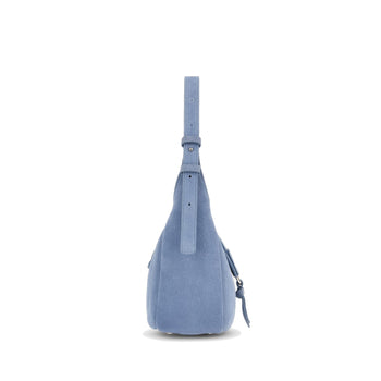 Borsa Hogan hobo mini in camoscio - 4