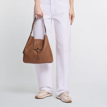 Borsa hobo verticale Hogan in pelle martellata - 8