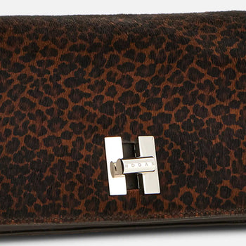 Borsa flap Hogan H-Turn mini in cavallino maculato e pelle - 5