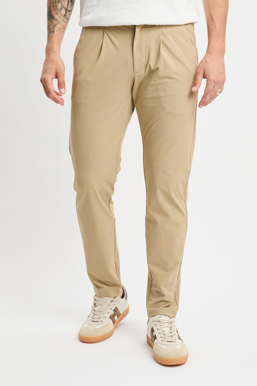 Pantalone People Of Shibuya con pence in tessuto elasticizzato