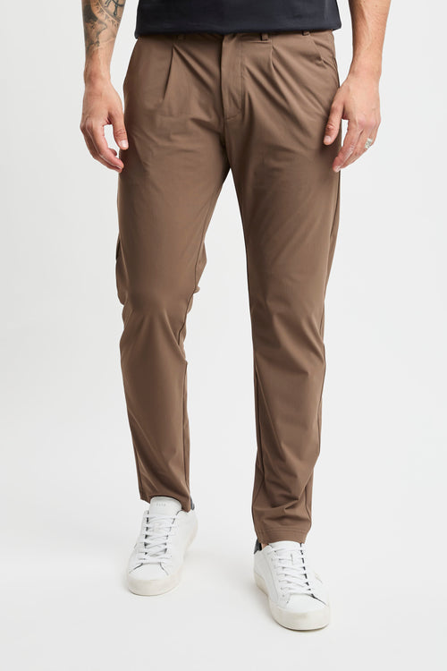Pantalone People Of Shibuya con pence in tessuto elasticizzato