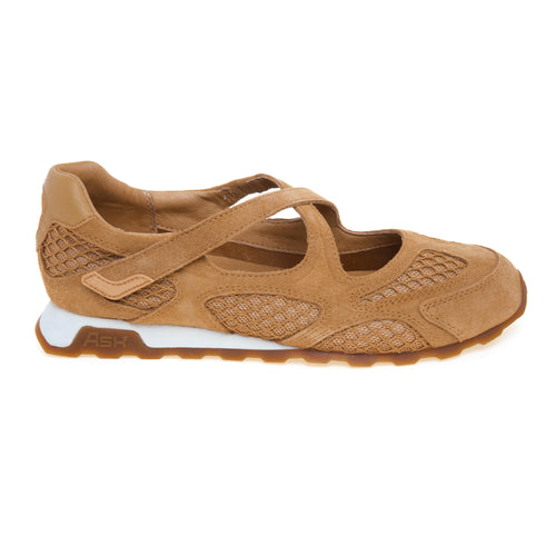 Mary jane sportiva ASH in camoscio e tessuto tecnico con doppio cinturino