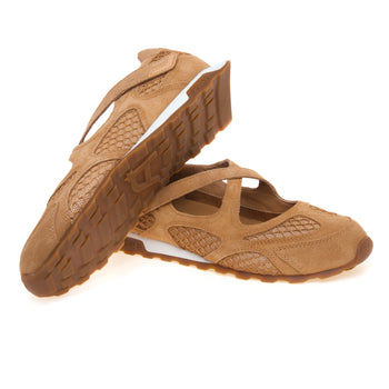 Mary jane sportiva ASH in camoscio e tessuto tecnico con doppio cinturino - 4