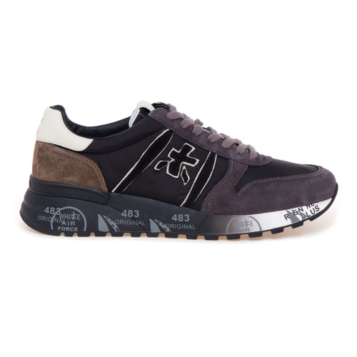 Sneaker Premiata Lander in camoscio e tessuto