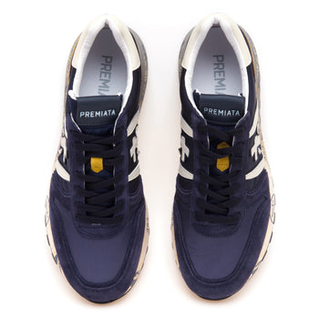 Sneaker Premiata Lander in camoscio e tessuto - 5