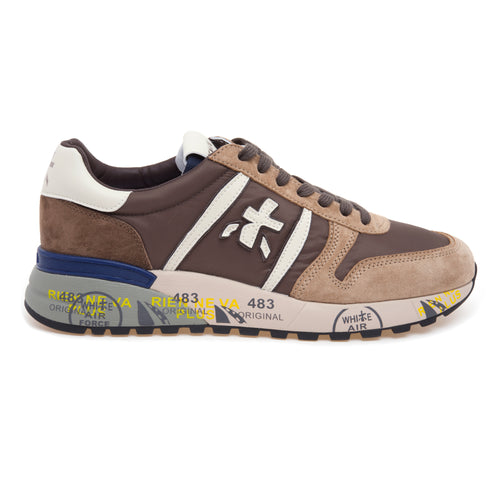Sneaker Premiata Lander in camoscio e tessuto