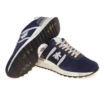 Sneaker Premiata Lander in camoscio e tessuto - 4