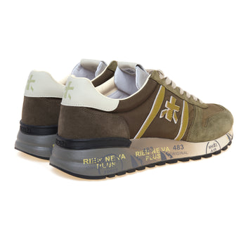 Sneaker Premiata Lander in camoscio e tessuto degradè - 3