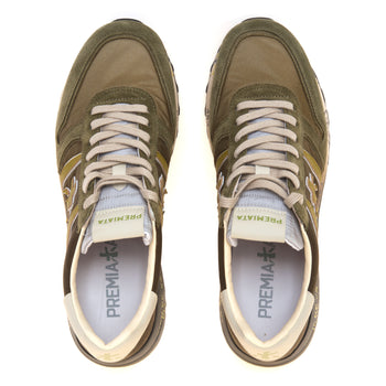 Sneaker Premiata Lander in camoscio e tessuto degradè - 5