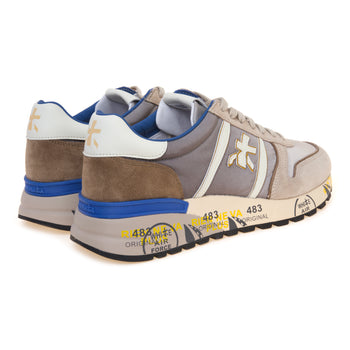 Sneaker Premiata Lander in camoscio e tessuto degradè - 3