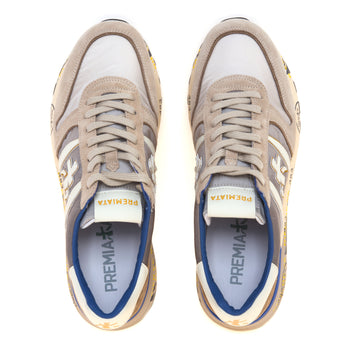 Sneaker Premiata Lander in camoscio e tessuto degradè - 5