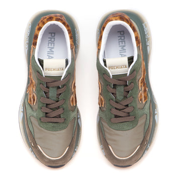 Sneaker Premiata Lauryn un pelle e camoscio - 5